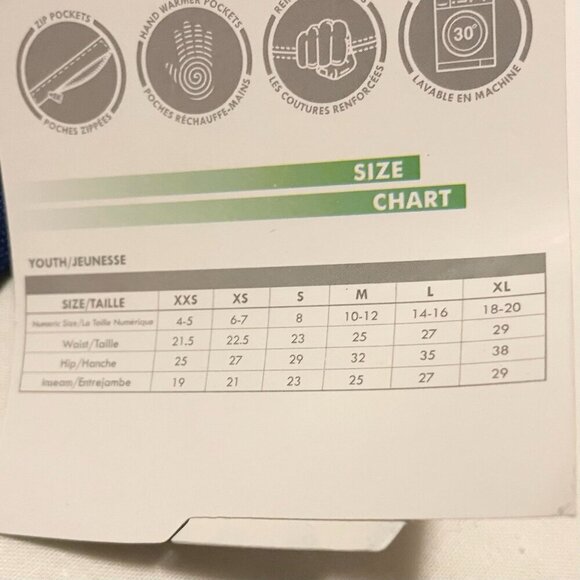 Arctix Youth Snow Pants Reinforced Snow Pant Size XL Royal Blue - Picture 4 of 15